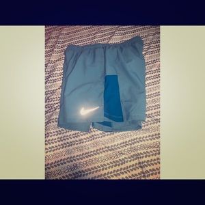 Nike blue dry fit running shorts